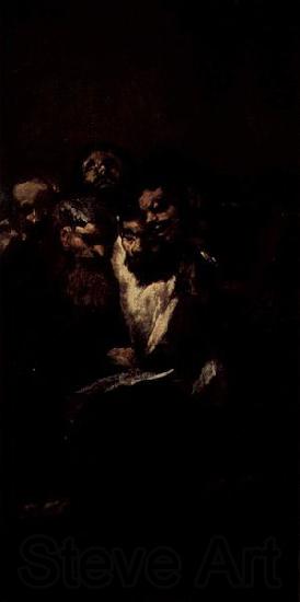 Francisco de Goya Lesende Manner France oil painting art